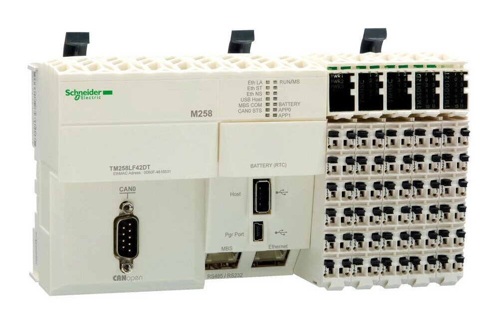 TM258LF42DT, M258 ETHERNET/CAN/посл. Интер/42ВХ/ВЫX от компании MetSnab - фото 1