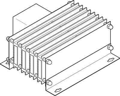 Тормозящий резистор Festo CACR-KL2-40-W2000 от компании MetSnab - фото 1