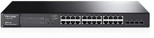 TP-Link T1600G-28PS 24-Port Gigabit PoE+ Smart Switch, 24 Gigabit RJ45 ports including 4 SFP ports, 802.3at / af, 215W от компании MetSnab - фото 1