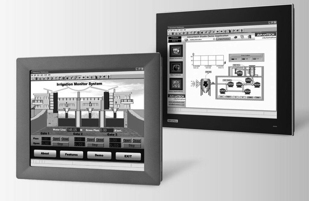 TPC-1551H-E3AE Безвентиляторная панельная рабочая станция 15quot; quot; TFT LCD LED, резистивный сенсорный экран, Intel от компании MetSnab - фото 1