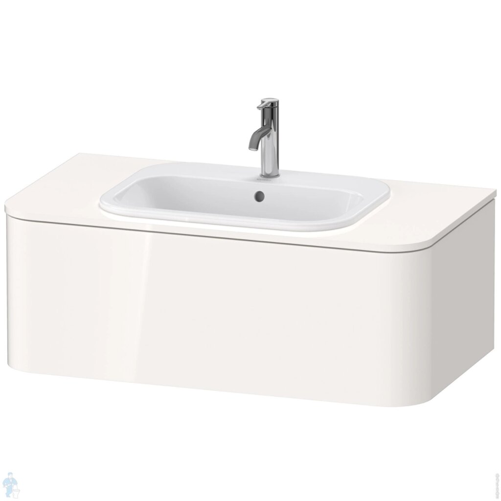 Тумба под раковину Duravit Happy D. 2 Plus 1000х354х550 1 ящик, белый глянец HP495102222 от компании MetSnab - фото 1