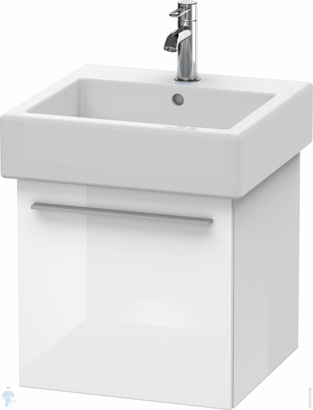 Тумба под умывальник Duravit X-Large 450х448х443 подвесная, ящик, белый глянец XL604302222 от компании MetSnab - фото 1