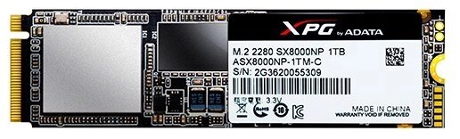 Твердотельный накопитель ADATA XPG SX8000 1TB от компании MetSnab - фото 1