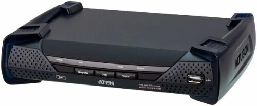 Удлинитель Aten KE9950R-AX-G 4K KVM с доступом по IP и поддержкой одного DisplayPort-дисплея, приемник от компании MetSnab - фото 1