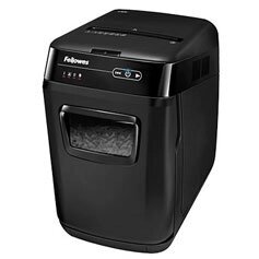 Уничтожитель бумаг Fellowes AutoMax 200C FS-46536 P-4, фрагменты/200л/32лтр, скрепки/скобы/плкарты от компании MetSnab - фото 1