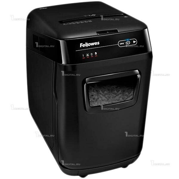 Уничтожитель бумаг Fellowes AutoMax 200M (FS-46563) автоподатчик 200л., 32 литр, 2х14мм P-5, скобы/скрепки/карты/CD от компании MetSnab - фото 1