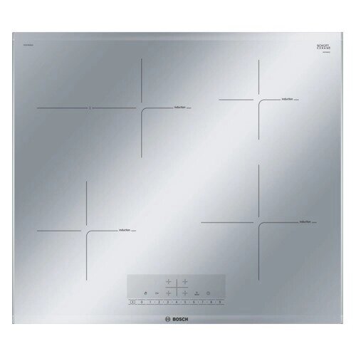 Варочная панель BOSCH PIF679FB1E, индукционная, независимая, серебристый от компании MetSnab - фото 1