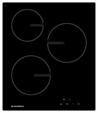 Варочные панели Электрическая варочная панель MAUNFELD MVCE 45.3HL. SZ BK от компании MetSnab - фото 1