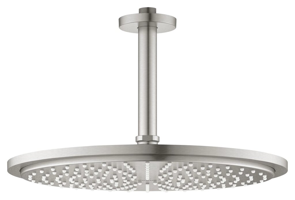 Верхний душ GROHE Rainshower Cosmopolitan 310 с потолочным душевым кронштейном, суперсталь (26067DC0) от компании MetSnab - фото 1