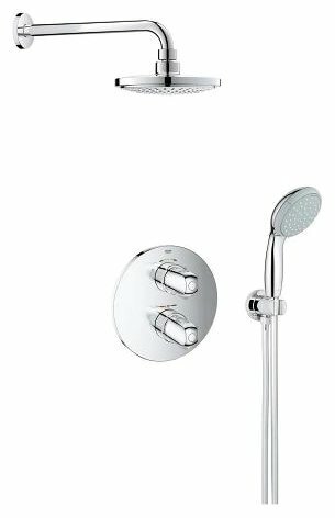 Верхний душ встраиваемый Grohe Grohtherm 1000 34614000 хром от компании MetSnab - фото 1