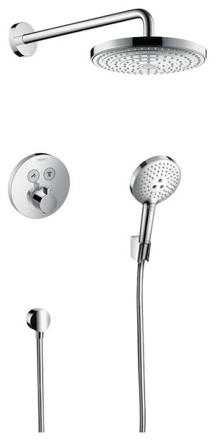 Верхний душ встраиваемый hansgrohe Raindance Select S 27297000 хром от компании MetSnab - фото 1