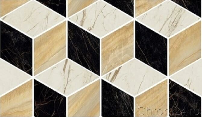 Versace Marble Mosaico T3 3D Nero Oro Bianco керамогранит (29,1 x 17 см) (240840) от компании MetSnab - фото 1