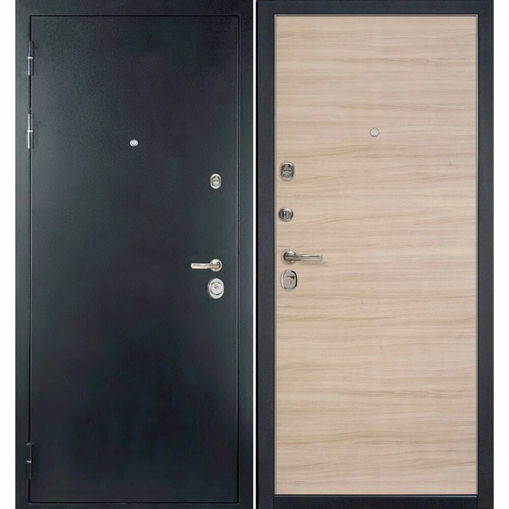 Входная металлическая дверь HAUSDOORS ProfilDoors HD6/1Z Капучино Кроскут |Полотно 100 мм, Металл 1.5 мм (Товар № от компании MetSnab - фото 1