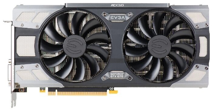 Видеокарта EVGA GeForce GTX 1070 1607Mhz PCI-E 3.0 8192Mb 8008Mhz 256 bit DVI HDMI HDCP от компании MetSnab - фото 1