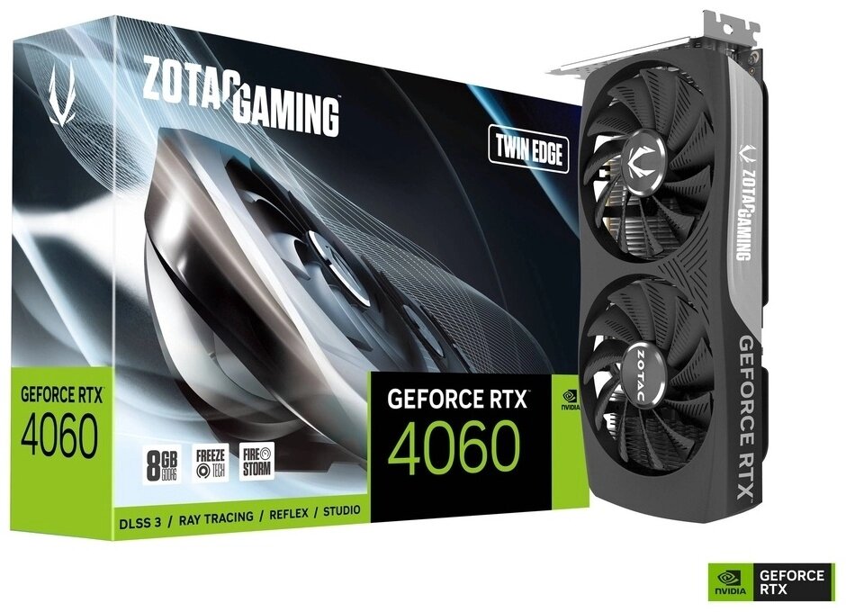 Видеокарта ZOTAC GAMING RTX 4060 Twin Edge ZT-D40600E-10M 8 Гб от компании MetSnab - фото 1