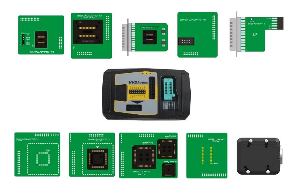 VVDI Prog + адаптеры 1-10 от компании MetSnab - фото 1