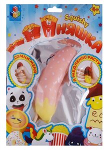 1toy Игрушка-антистресс Мммняшка squishy (сквиши) Банан в карамели