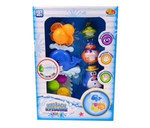 ABtoys Игрушки для ванной Веселое купание в наборе с аксессуарами (5 предметов)