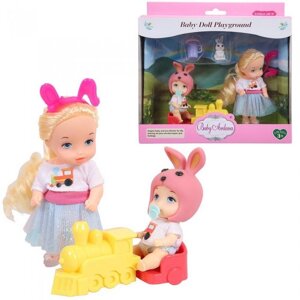 ABtoys Набор игровой Baby Ardana На прогулке С игрушечным поездом