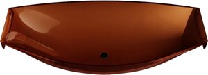 Акриловая ванна Abber Kristall Opal 180х80 см, подвесная, коричневая AT9704Opal