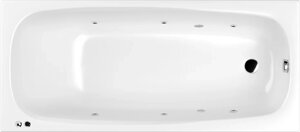 Акриловая ванна WHITECROSS Layla SOFT 170x75 см, с гидромассажем, с каркасом, со сливом-переливом 0102.170075.100. SOFT. CR
