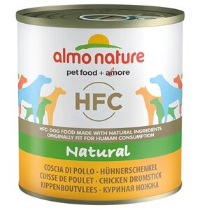 Almo Nature Classic HFC Chicken Drumstick / Консервы Алмо Натюр для собак с Куриными бедрышками (цена за упаковку)