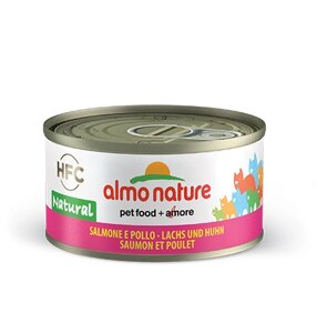 Almo Nature Legend HFC Adult Salmon & Chicken / Консервы Алмо Натюр для кошек с Лососем и Курицей (цена за упаковку)