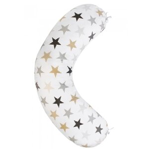 AmaroBaby Наволочка к подушке для беременных Бумеранг Звезды пэчворк 170х25 см