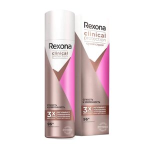 Антиперспирант-аэрозоль Rexona Clinical Protection Сухость и Уверенность 150 мл