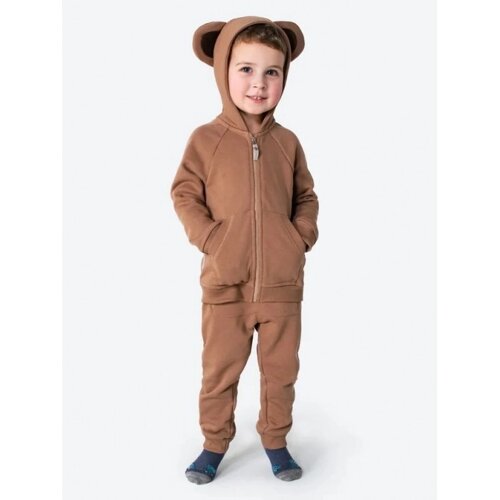 BabyBunny Детский трикотажный костюм (брюки, толстовка на молнии) с ушками