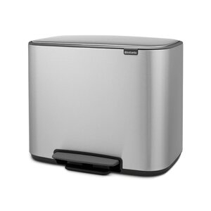 Бак мусорный с педалью Brabantia Bo Pedal Bin 36 л, серый