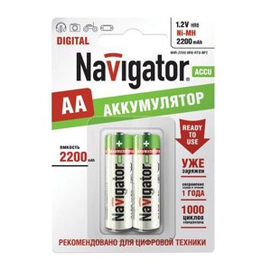 Батарейки navigator NHR-2200-HR6-RTU-BP2