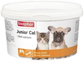 Beaphar Junior Cal Strong Teeth / Кормовая добавка Беафар для Котят и Щенков