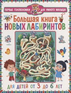 Большая книга новых лабиринтов. Для детей от 3 до 6 лет