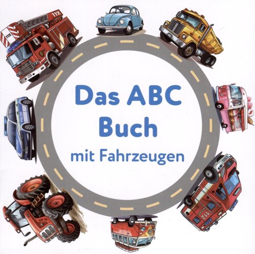 Брошюра Das ABC Buch mit Fahrzeugen. Немецкий алфавит. Транспорт