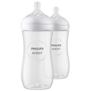 Бутылочка Philips Avent Бутылочка для кормления Philips Avent Natural Response SCY906/02, 330 мл, 2 шт, 3 мес+