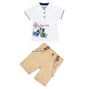 Cascatto Комплект одежды для мальчика (футболка, бриджи, подтяжки) G-KOMM18/10