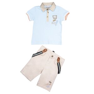Cascatto Комплект одежды для мальчика (футболка, бриджи, подтяжки) G-KOMM18/11