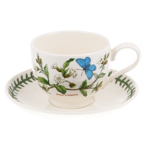Чашка чайная с блюдцем 280мл Portmeirion "ботанический сад"смолевка"