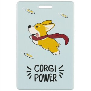 Чехол для карточек «Corgi power»