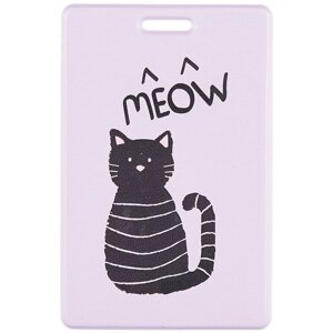 Чехол для карточек «Meow», чёрный котик
