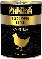 Четвероногий Гурман Golden Line / Консервы Золотая линия для собак Курица натуральная в желе (цена за упаковку)