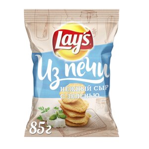 Чипсы картофельные Lays Из печи Нежный сыр с зеленью 85 г