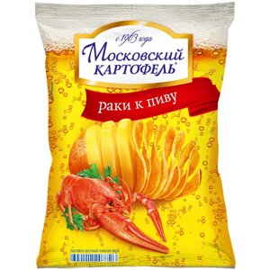 Чипсы Московский картофель хрустящий красные раки, 70 г