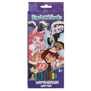 Цветные карандаши Enchantimals, 12 цветов