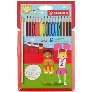 Цветные карандаши Stabilo, 18 цветов