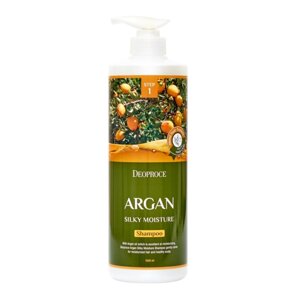 Deoproce Увлажняющий шампунь для волос с маслом арганы Shampoo Argan Silky Moisture 1000 мл