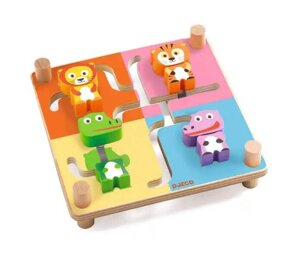 Деревянная игрушка Djeco Игра серии Educational Wooden Games Лабиринт Спинамикс