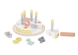 Деревянная игрушка Tooky Toy Игровой набор Торт на день рождения