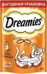 Dreamies / Лакомство Дримис для кошек Подушечки с Курицей